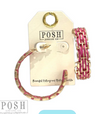 Gold & Raffia Woven Hoops