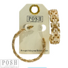 Gold & Raffia Woven Hoops