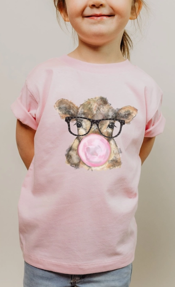 YOUTH Cow Blowing Bubble T Shirt