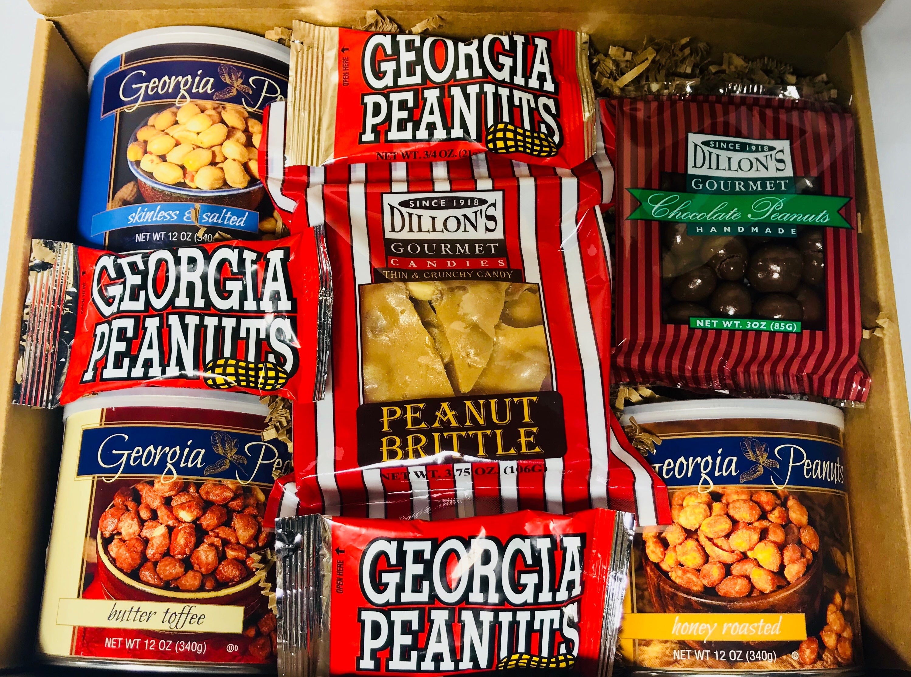 6 Pack good of Georgia Fried Peanut Company Gift Box