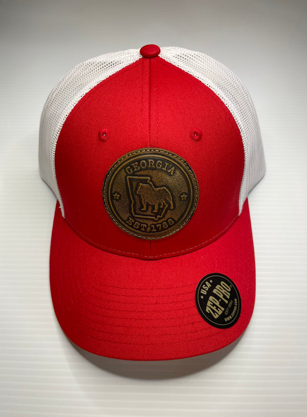 Zep-Pro Burnished Leather Georgia Bulldogs Patch Hat